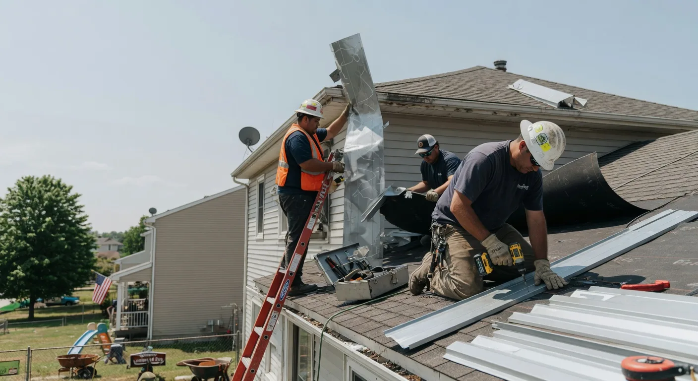 Storm Damage Metal Roof Repair in Ocean Park, WA